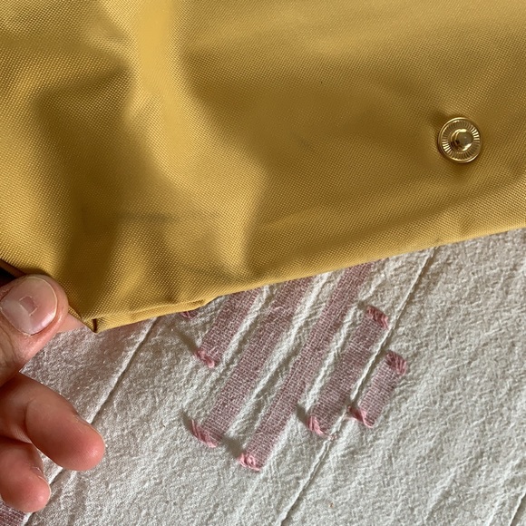 Longchamp Le Pliage small mustard yellow original bag - Picture 8 of 9